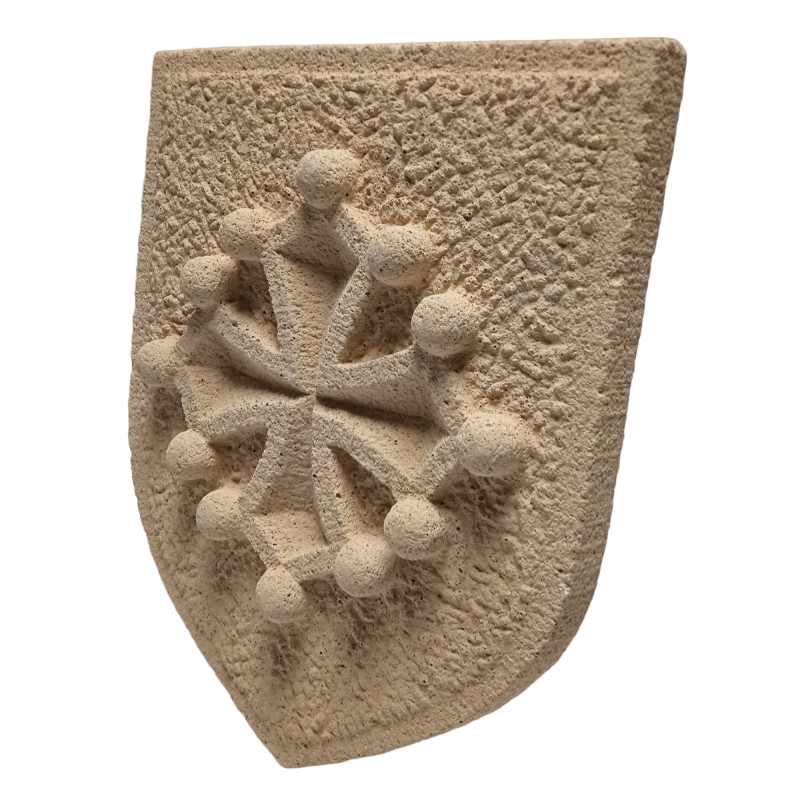 Blason Du Languedoc Occitanie Croix Occitane Pierre Reconstituée 2 Couleurs | EBay