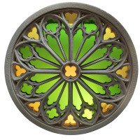 Rosace gothique cathédrale...